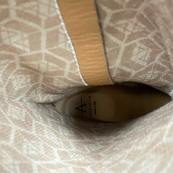 Aquatalia Pointed Toe Leather Tall Boot 7 1/2 - Picture 14 of 16